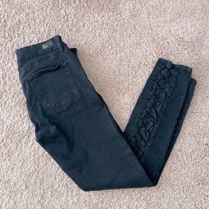 Paige washed out black skinny jeans size 30